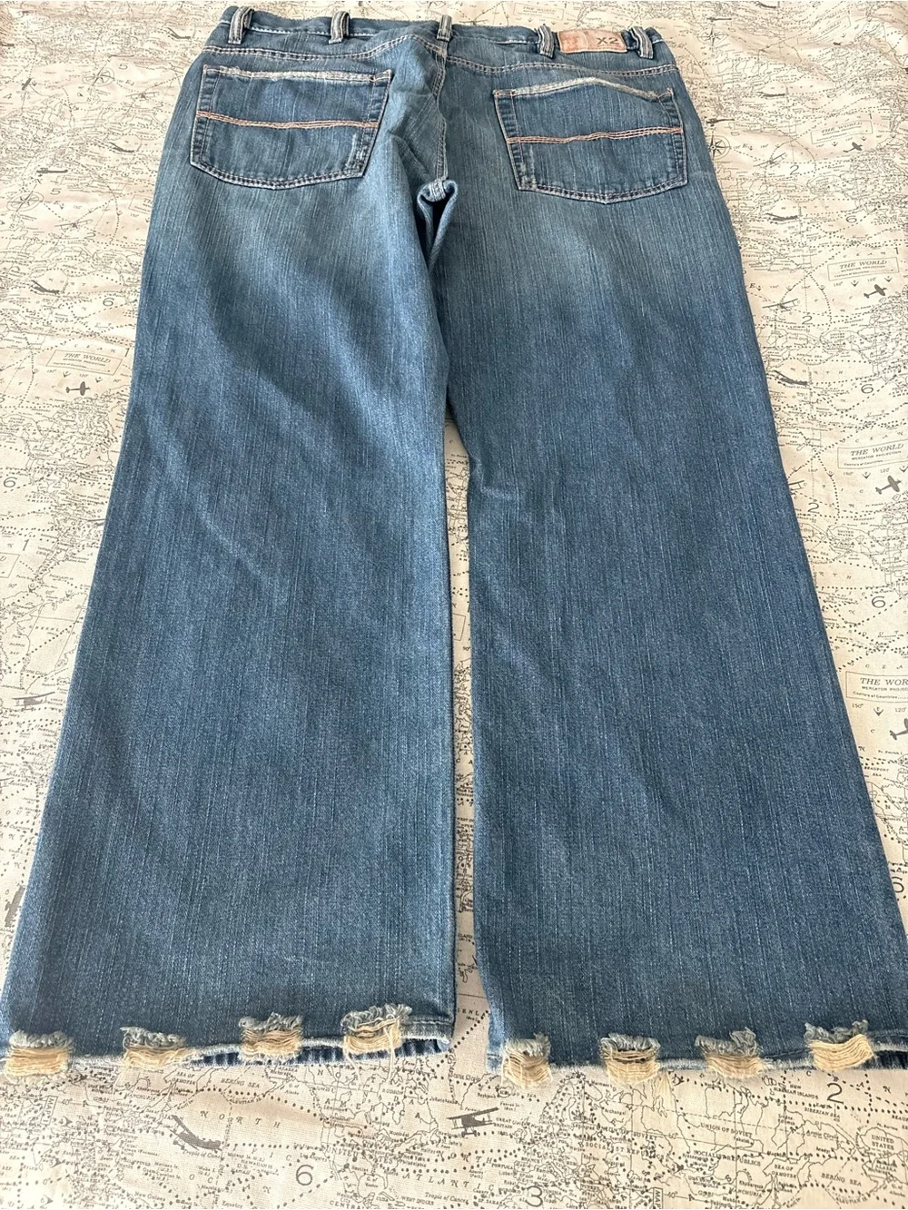 Express X2 Men’s Bootcut Jeans in Blue Denim